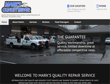 Tablet Screenshot of marksqualityrepair.net